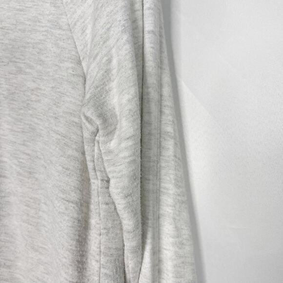 Athleta Small S Light Gray Studio Yoga Wrap Cardigan Sweater Draped Front Modal - Picture 9 of 12